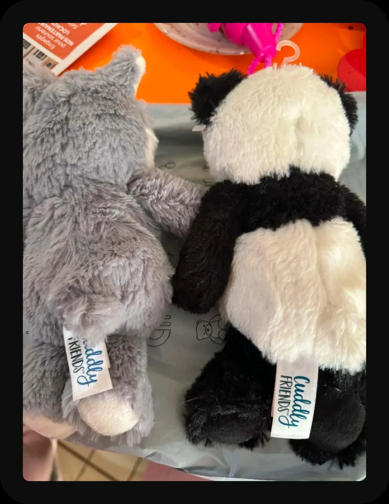 Two plush toys - Wolf and Panda – photo 2